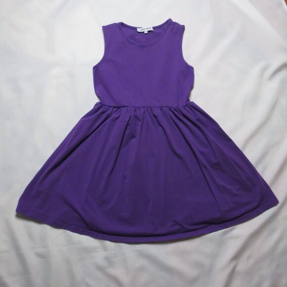 4/$14 GRACE KARIN girls DRESS purple SLEEVELESS twirl skirt COMFY SIZE 11/12 - Picture 1 of 7